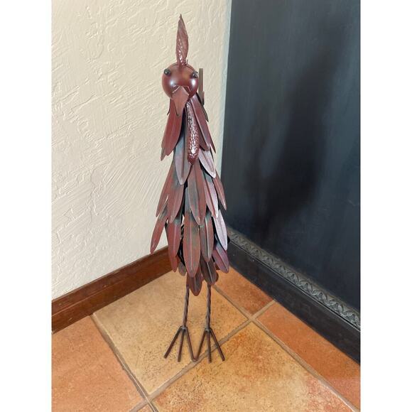 Metal sculpture rooster indoor/outdoor - Picture 2 of 5